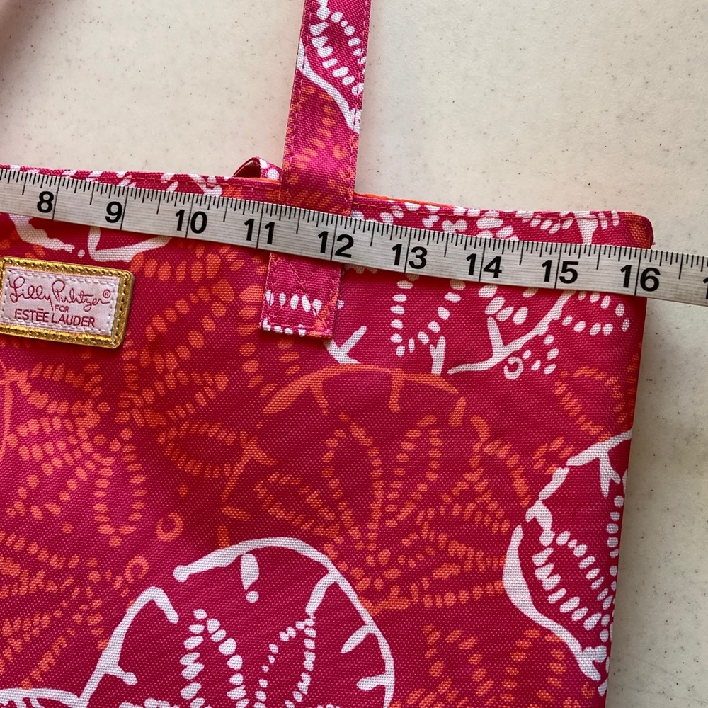 Lilly Pulitzer Pink, White & Coral Floral Print Tote - Picture 7 of 7